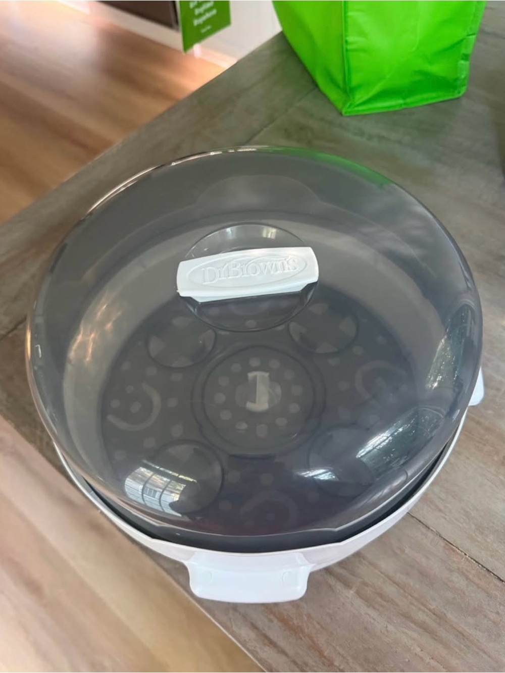 Dr. Brown's Gray Portable Baby Bottle Sterilizer - Compact Steam Sterilizer